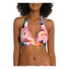 Women's La Blanca Floral Rhythm Banded Halter Bikini Top Swimsuit