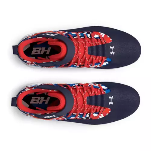 Boys' Under Armour Harper 7 Mid USA RM Jr. Molded Baseball Cleats - Image 3