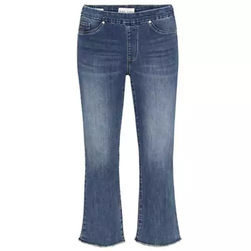 Women's Tribal Audrey Pull On Straight Crop Jeans