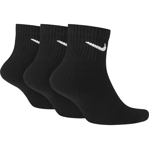 Adult Nike Everyday Cushion Ankle 3 Pack Quarter Socks - Image 2